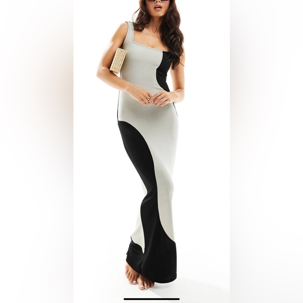 ASOS glitter maxi dress